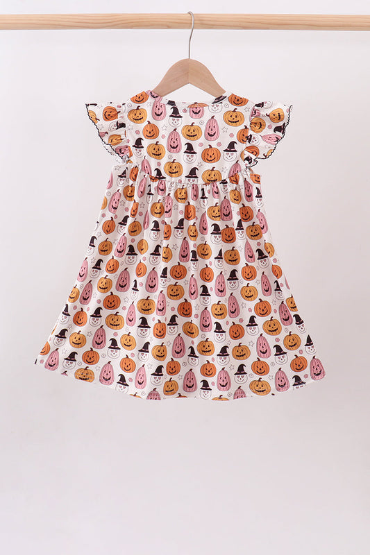 Pumpkin ruffle dress