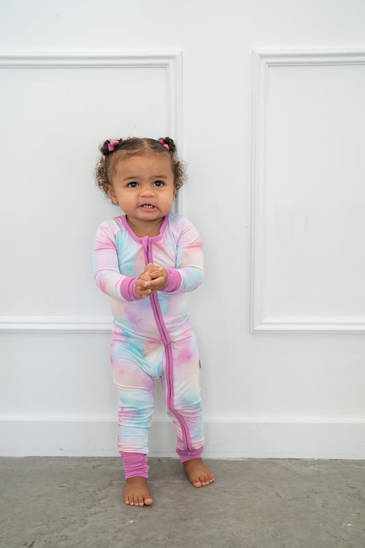 Cotton Candy Tie Dye | Convertible Bamboo Zippy