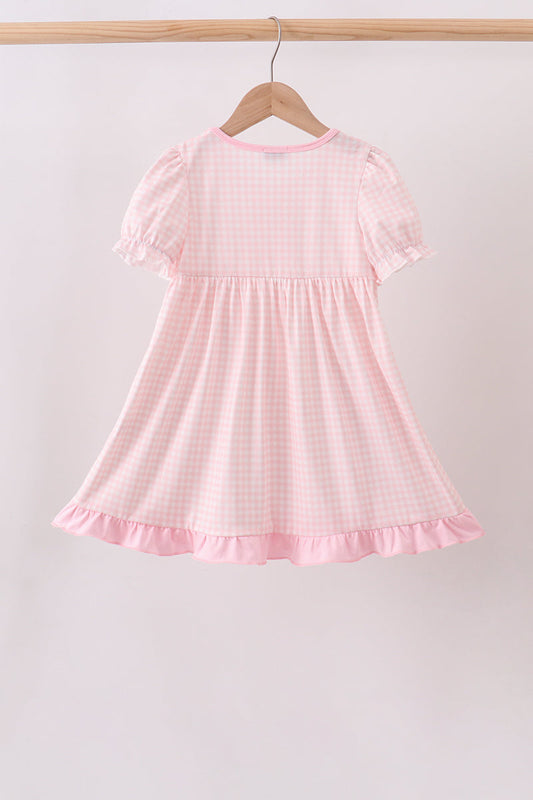 Pink Jack-O-Lantern  Applique Dress