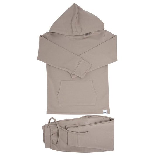 Hooded Jogger Set Just Taupe