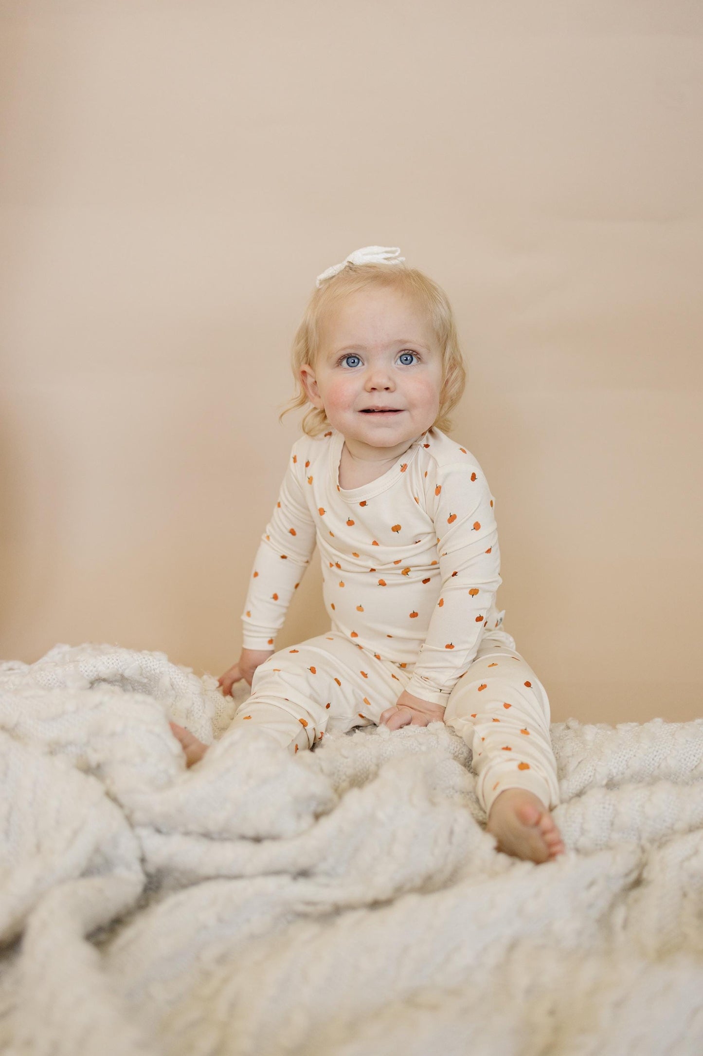 Little Pumpkin 2pc Bamboo Pajamas - Toddler and Kids Fall PJs